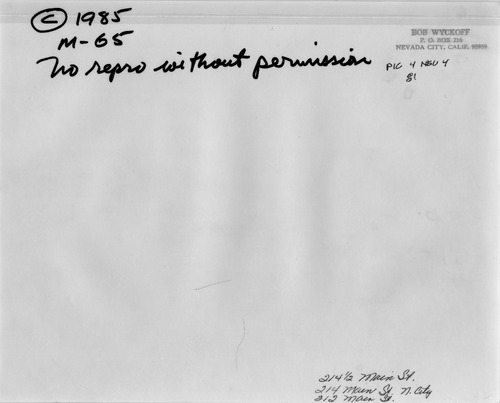 Back of Photo Back of Photo