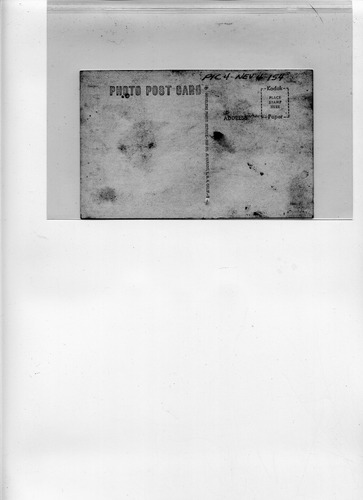 Back of Photo Back of Photo