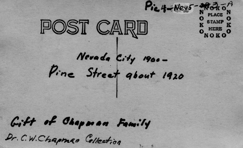 Click to see PIC 4-NEV5 3-A-BACK of Nevada City (PIC 4-NEV)