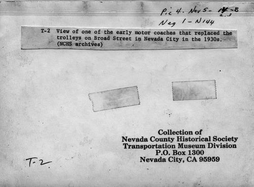 Click to see PIC 4-NEV5 14-B-BACK of Nevada City (PIC 4-NEV)