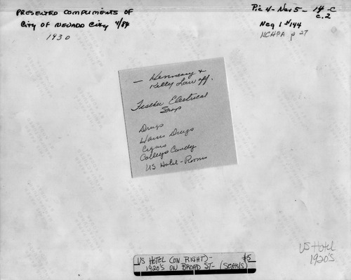 Click to see PIC 4-NEV5 14-C-BACK of Nevada City (PIC 4-NEV)