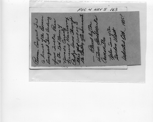 Back of Photo Back of Photo