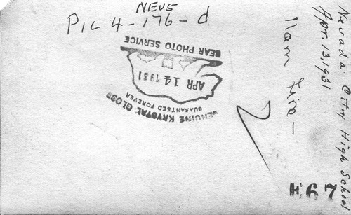 Click to see PIC 4-NEV5 176D-BACK of Nevada City (PIC 4-NEV)
