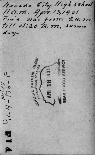 Click to see PIC 4-NEV5 176F-BACK of Nevada City (PIC 4-NEV)