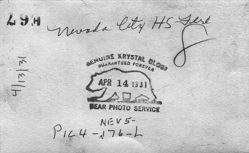 Click to see PIC 4-NEV5 176L-BACK of Nevada City (PIC 4-NEV)