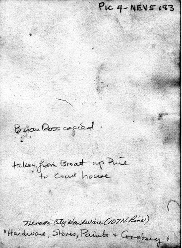 Back of Photo