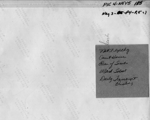 Back of Photo Back of Photo