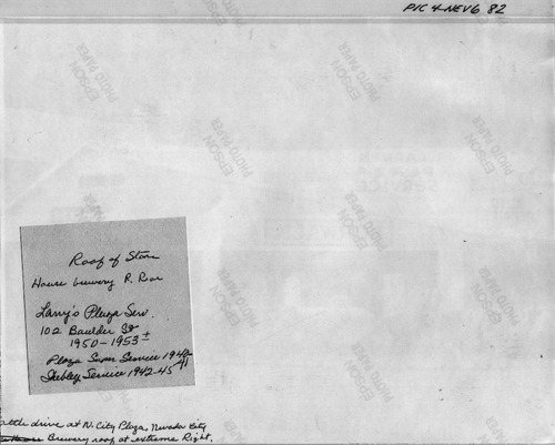 Back of Photo Back of Photo