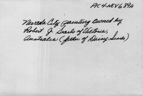Click to see PIC 4-NEV6 89A-BACK of Nevada City (PIC 4-NEV)