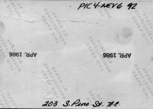 Back of Photo Back of Photo