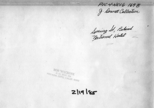 Click to see PIC 4-NEV6 169B-BACK of Nevada City (PIC 4-NEV)
