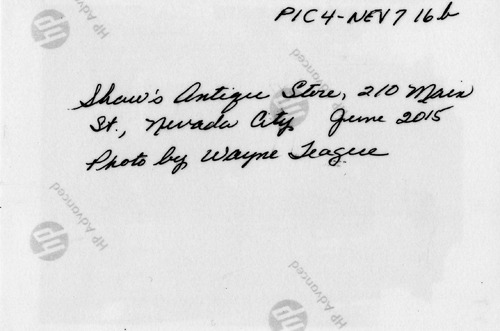 Click to see PIC 4-NEV7 16B-BACK of Nevada City (PIC 4-NEV)