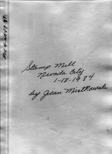 Back of Photo Back of Photo