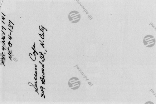Back of Photo