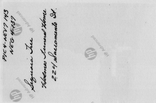 Back of Photo Back of Photo