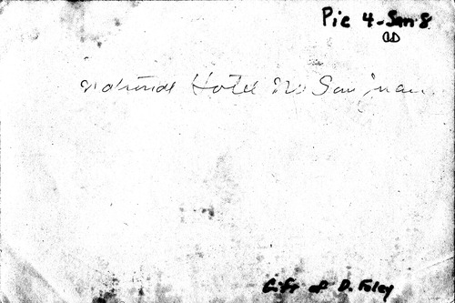 Back of Photo Back of Photo