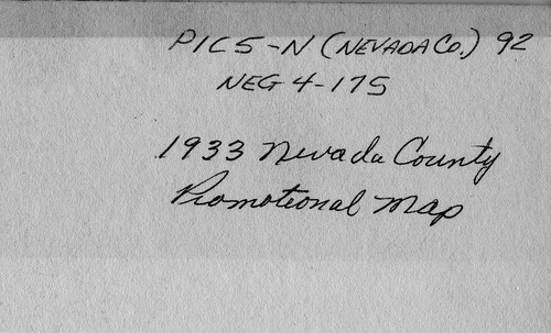 Click to see PIC 5-N 92-BACK of Nevada County (Out of town) (PIC 5-N)