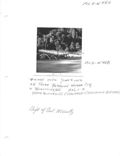 Click to see PIC 5-N 98A & B of Nevada County (Out of town) (PIC 5-N)