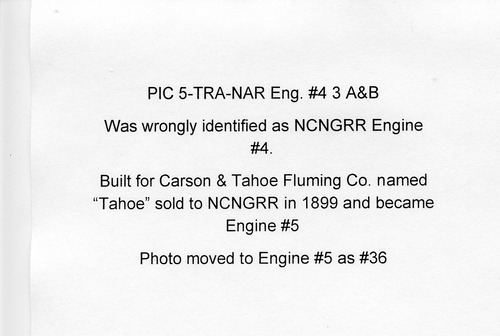 Click to see PIC 5 TRA-NAR Eng #4 3 A&B of NCNGRR steam engines (PIC 5-TRA-NAR ENG.)