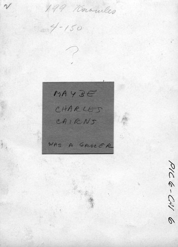 Back of Photo Back of Photo