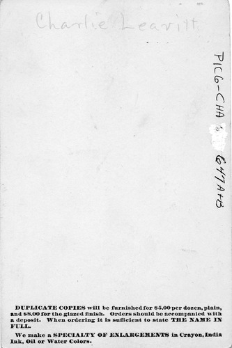 Click to see PIC 6-CHA 647-BACK of Chapman Collection (PIC 6-CHA)