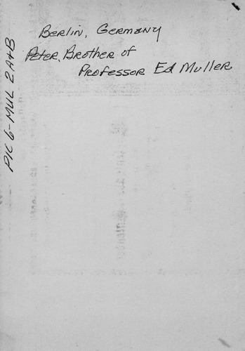 Back of Photo