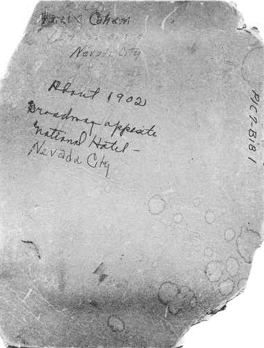 Back of Photo
