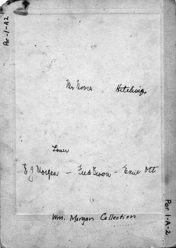 Back of Photo Back of Photo