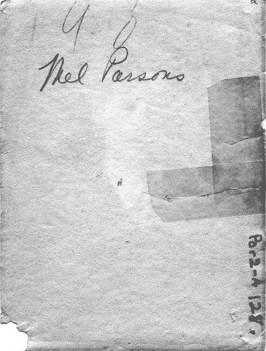 Back of Photo