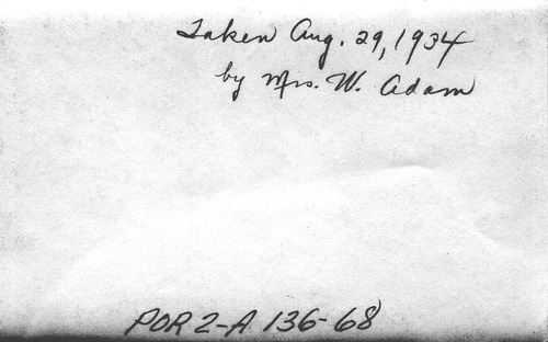 Back of Photo Back of Photo