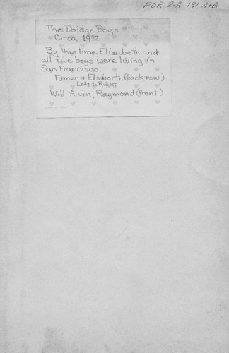 Click to see POR 2-A 191-BACK of Portraits (POR 2)