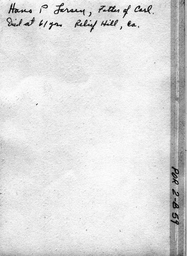Back of Photo