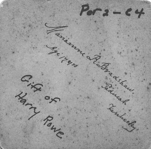 Back of Photo