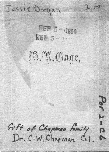Back of Photo