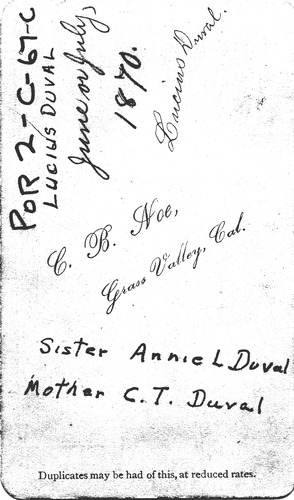 Back of Photo