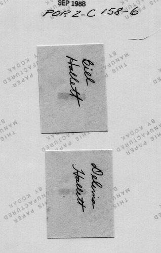 Back of Photo Back of Photo