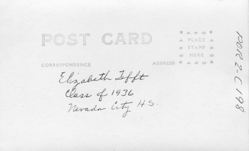 Back of Photo Back of Photo