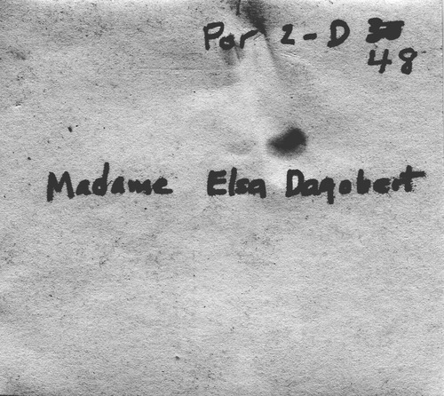 Back of Photo