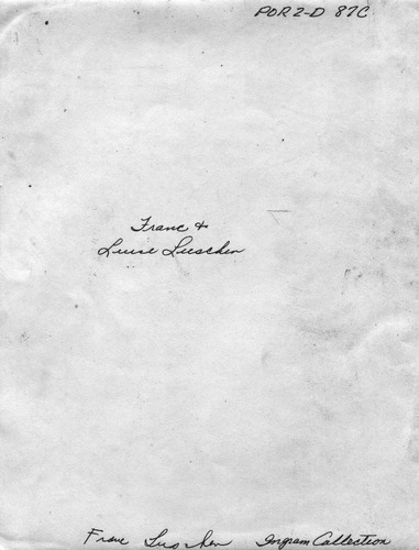 Back of Photo Back of Photo