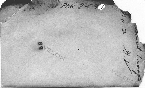 Back of Photo Back of Photo