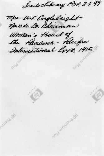 Back of Photo