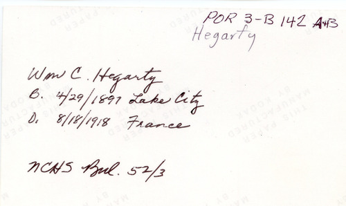Click to see POR 3-B 142-BACK of Portraits (POR 3)
