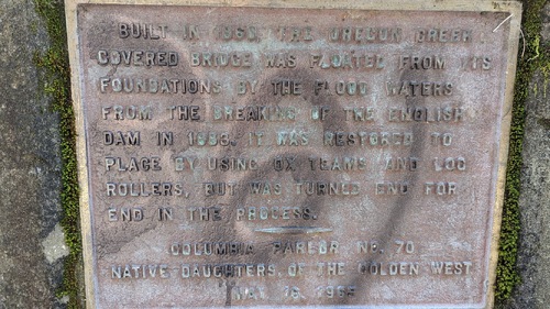 2023-02-16 - English Dam Disaster of 1883 with Juan Browne - Oregon Creel plaque