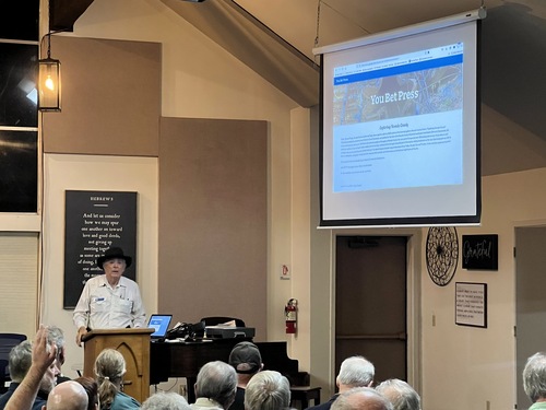 2024-10-17 - Ghost Towns of Nevada County with Bernie Zimmerman - Speaker Night - Bernie Zimmerman 03