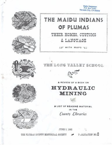 Click to view The Maidu Indians of Plumas (1962) The Maidu Indians of Plumas (1962)