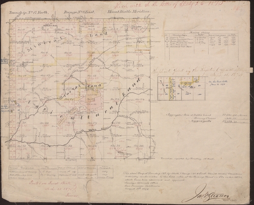 Township 17N Range 8E (NW of Nevada City)(August 11, 1874)