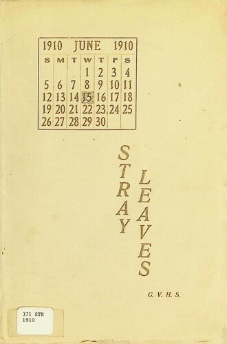 Grass Valley High School - Stray Leaves (371.STR.1910)(1910)