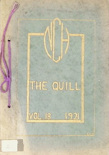 Nevada City High School - The Quill (371.QUI.1921)(1921)