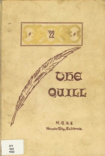 Nevada City High School - The Quill (371.QUI.1922)(1922)